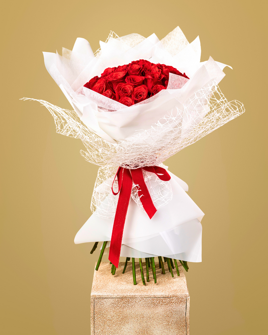 Bouquet 50 Rosas Rojas