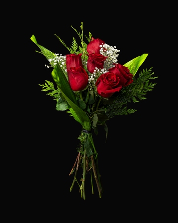 Ramo 6 Rosas Rojas con Detalles